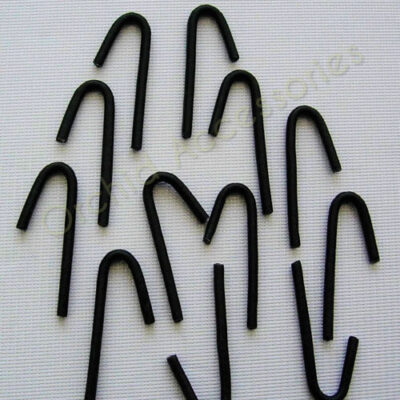 Rubber coated flower spike ties