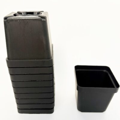 Black Square Pots 7x7x6.5cm 50 for £5.00